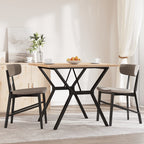 vidaXL Esstisch Y-Gestell 90x90x75,5 Massivholz Kiefer und Stahl