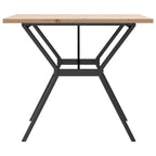 vidaXL Esstisch Y-Gestell 90x90x75,5 Massivholz Kiefer und Stahl