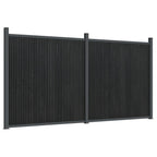 vidaXL Zaunelement Grau 353x186 cm WPC