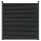 vidaXL Zaunelement Grau 353x186 cm WPC