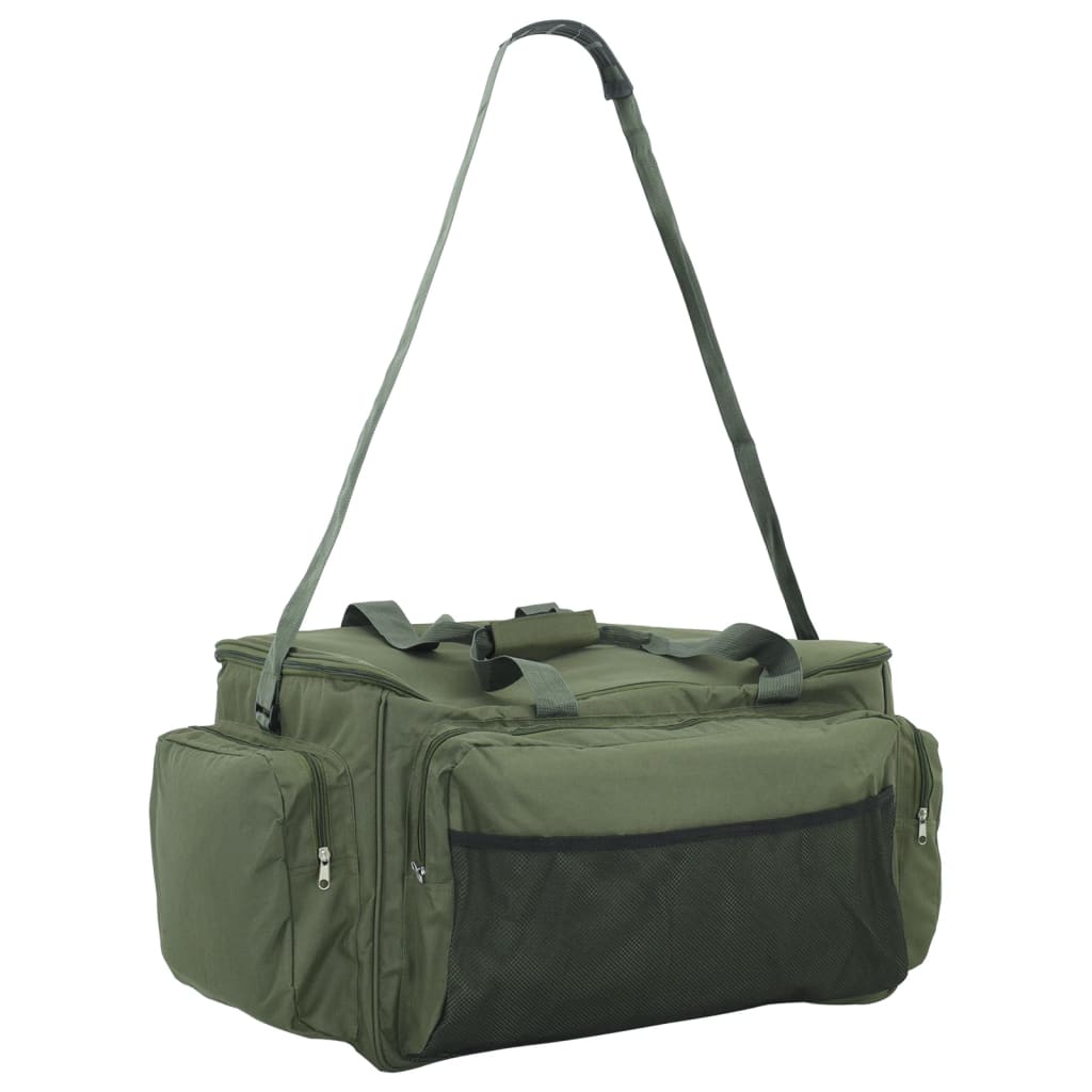 vidaXL Angeltasche Wasserdicht Dunkelgrün Oxford-Gewebe