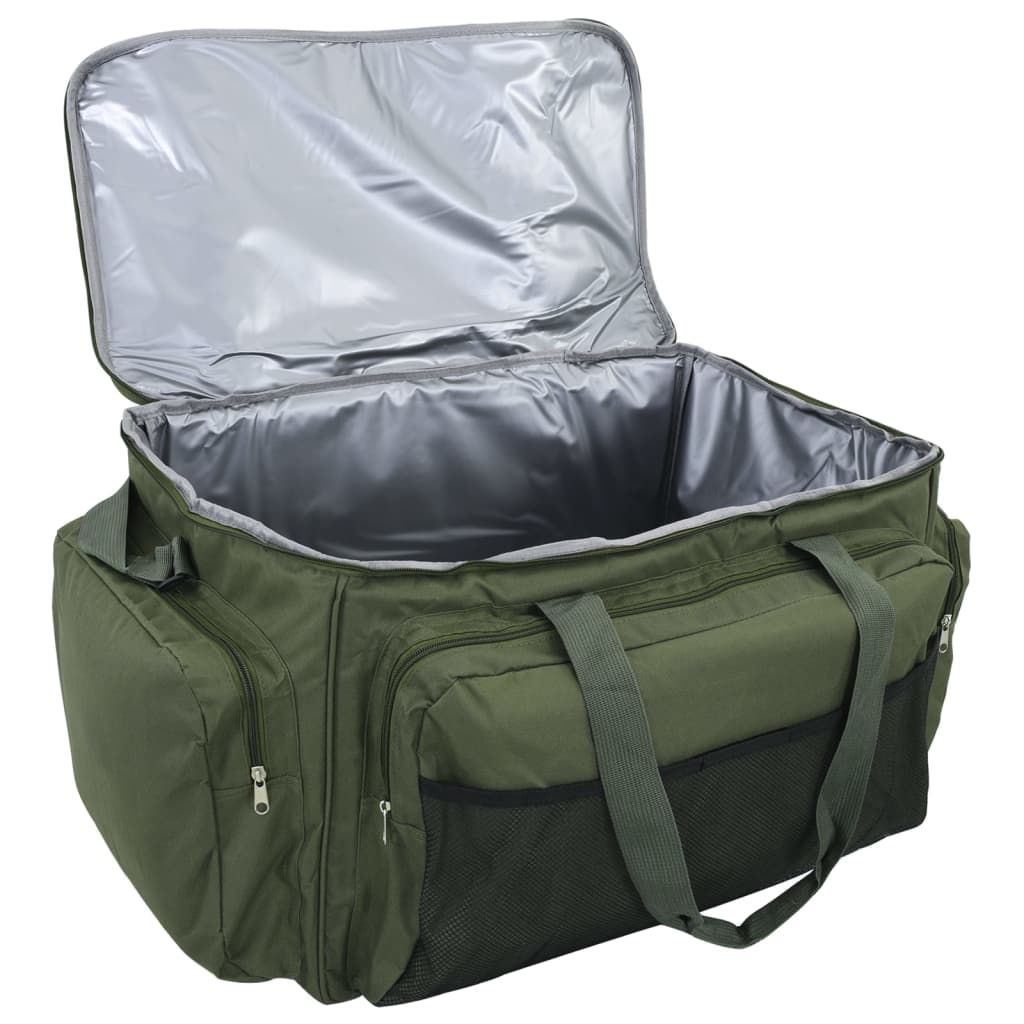 vidaXL Angeltasche Wasserdicht Dunkelgrün Oxford-Gewebe