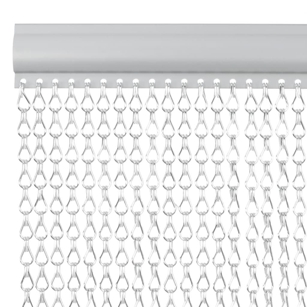 vidaXL Türvorhang aus Ketten 56x186 cm Aluminium