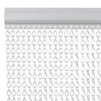 vidaXL Türvorhang aus Ketten 56x186 cm Aluminium