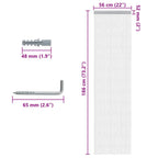 vidaXL Türvorhang aus Ketten 56x186 cm Aluminium