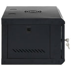 vidaXL 6HE Wandmontierter Netzwerkschrank 19" IP20 53x40x30 cm
