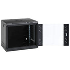 vidaXL 9HE Wandmontierter Netzwerkschrank 19" IP20 53x40x45 cm