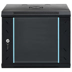 vidaXL 9HE Wandmontierter Netzwerkschrank 19" IP20 53x40x45 cm