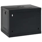 vidaXL 9HE Wandmontierter Netzwerkschrank 19" IP20 53x40x45 cm