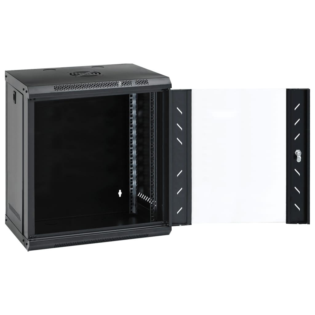 vidaXL 12U Wand-Netzwerkschrank 19" IP20 53x40x60 cm