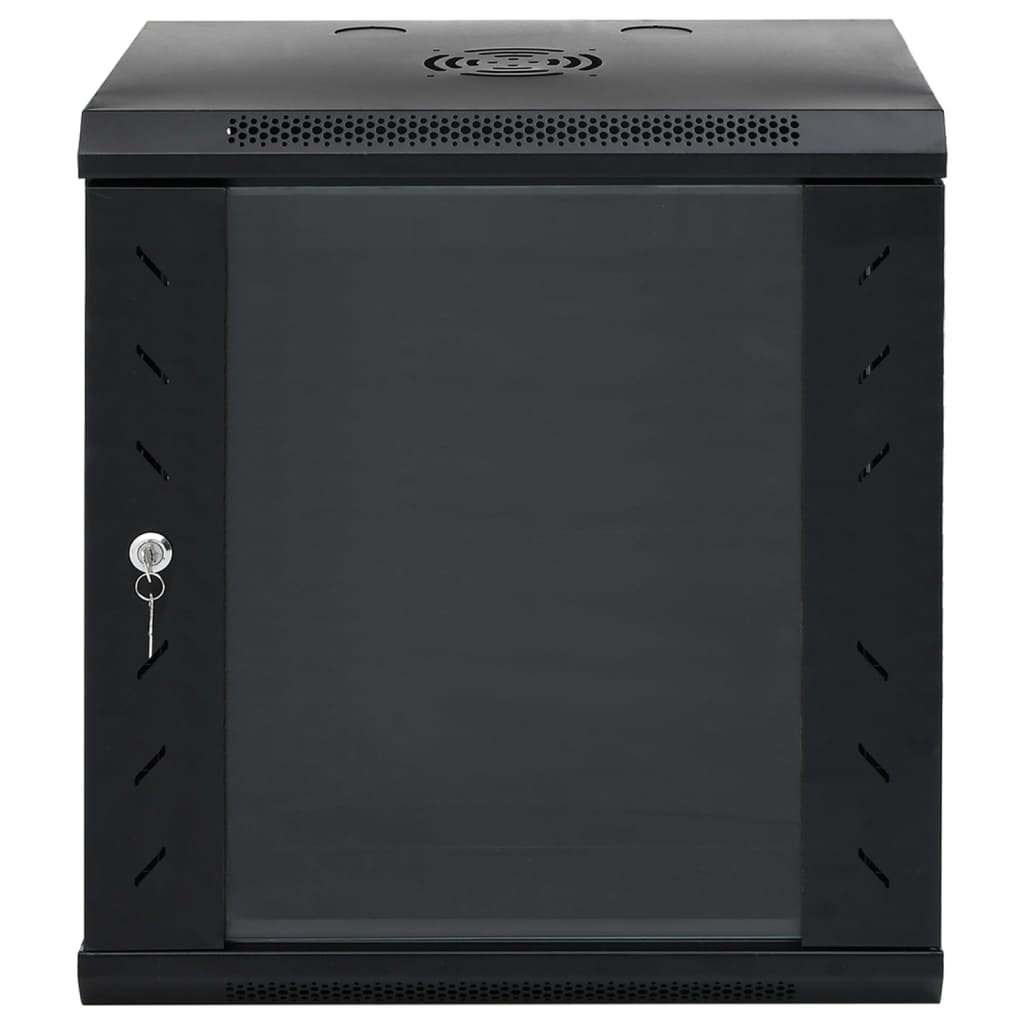 vidaXL 12U Wand-Netzwerkschrank 19" IP20 53x40x60 cm