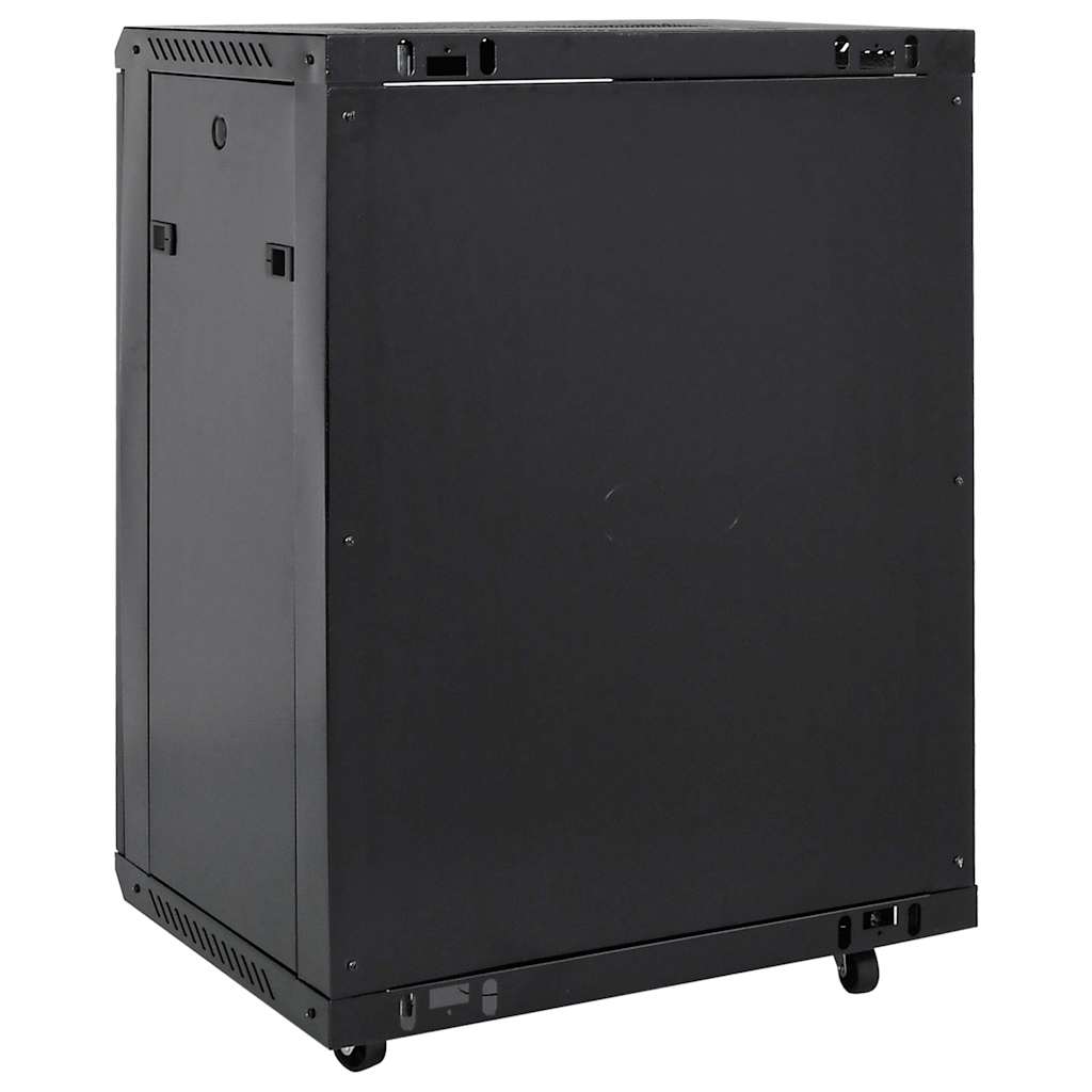 vidaXL 15HE Netzwerkschrank mit Schwenkfüßen 19" IP20 60x45x86 cm