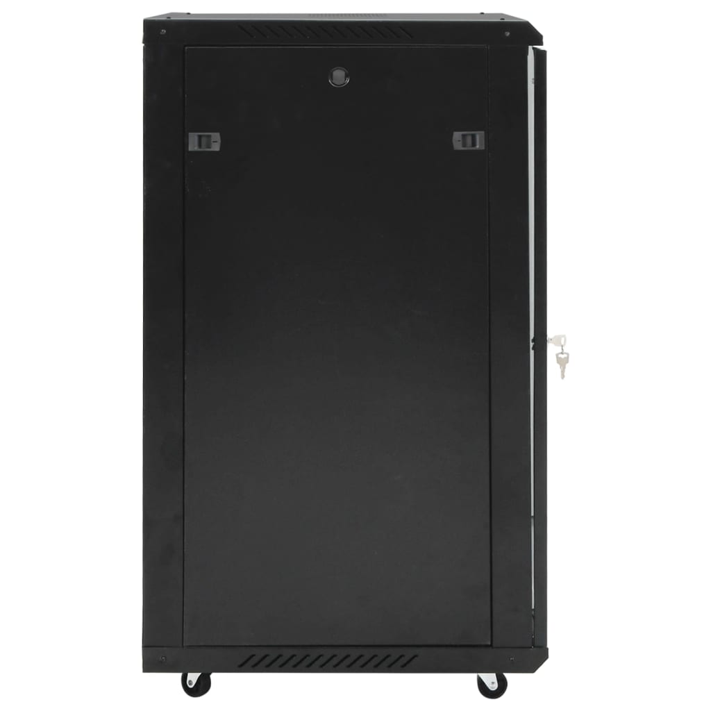 vidaXL 18U Netzwerkschrank auf Rollen 19" IP20 60x60x100 cm