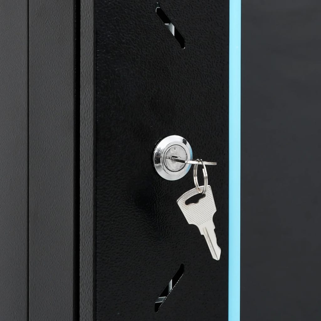 vidaXL 18U Netzwerkschrank auf Rollen 19" IP20 60x60x100 cm
