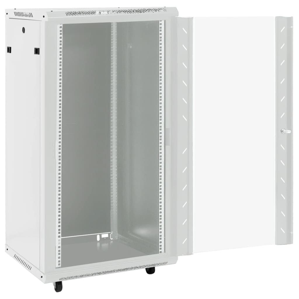 vidaXL 22U Netzwerkschrank auf Rollen 19" IP20 60x60x120 cm