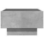 vidaXL LED-Couchtisch Betongrau 50x50x30 cm Holzwerkstoff