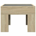 vidaXL Couchtisch mit Infinity-LED Sonoma-Eiche 40x40x30 cm