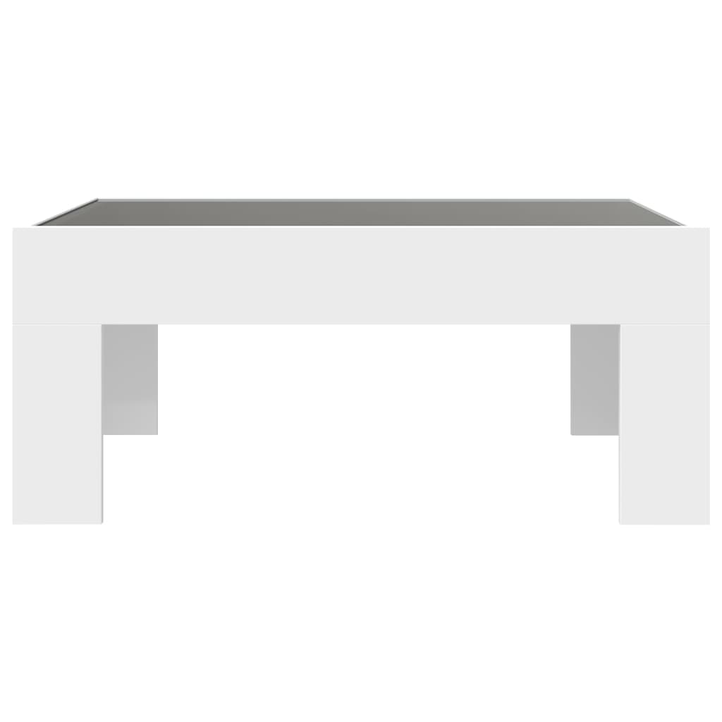 vidaXL Couchtisch mit Infinity-LED Weiß 70x50x30 cm