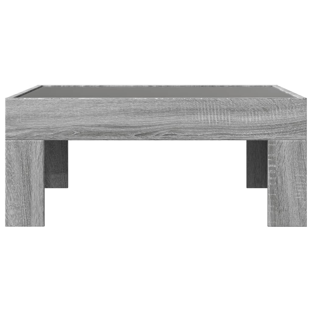 vidaXL Couchtisch mit Infinity-LED Grau Sonoma 70x50x30 cm