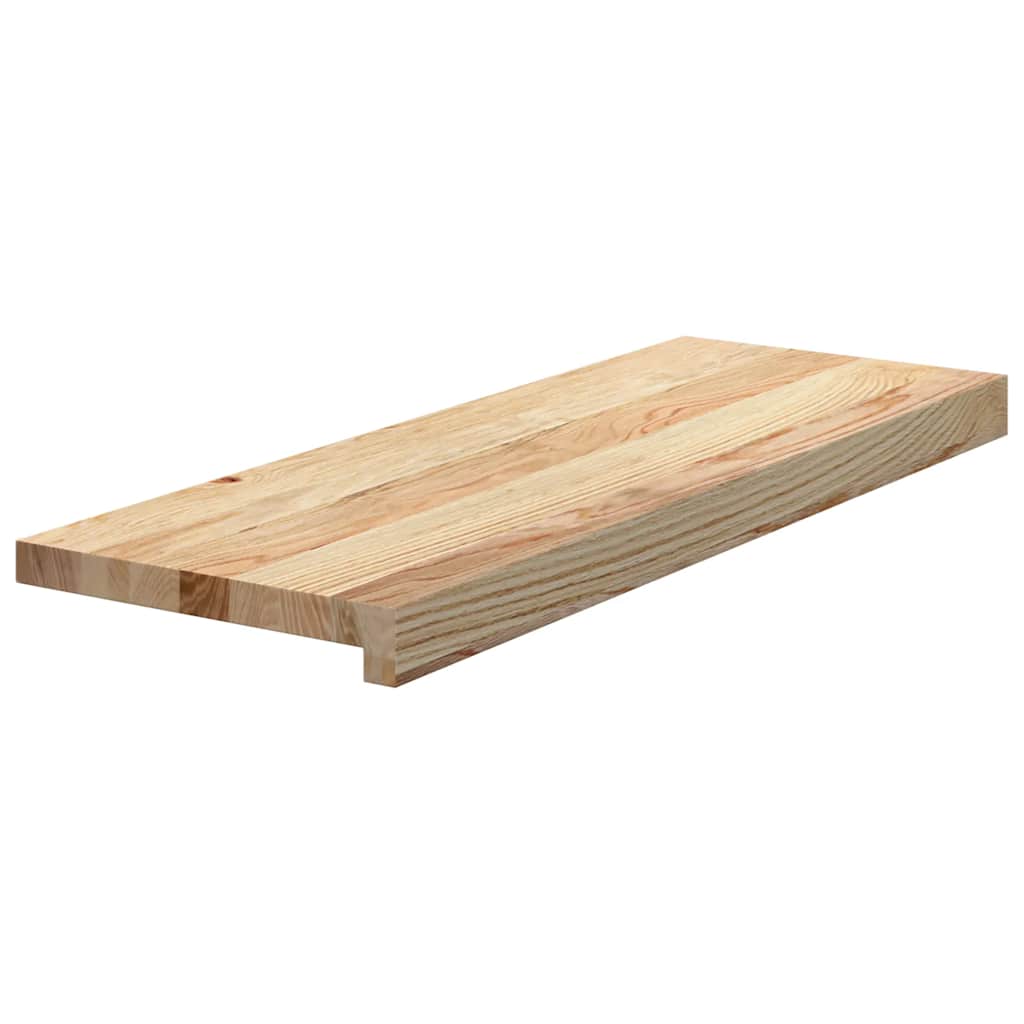vidaXL Treppenstufen 4 Stk. Unbehandelt 70x25x2 cm Massivholz Eiche
