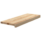 vidaXL Treppenstufen 12 Stk. Unbehandelt 70x25x2 cm Massivholz Eiche