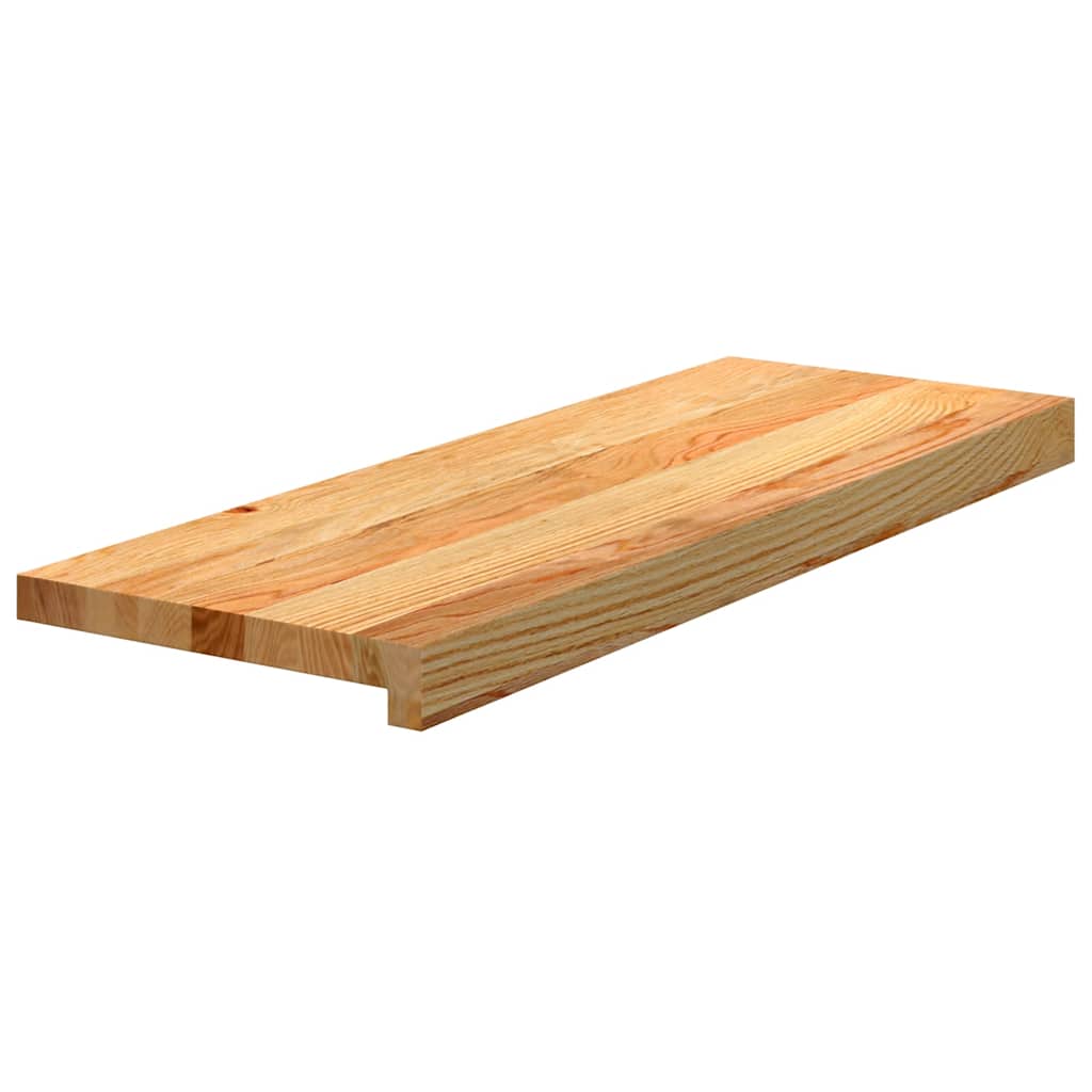 vidaXL Treppenstufen 4 Stk. Hellbraun 70x25x2 cm Massivholz Eiche