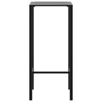 vidaXL 3-tlg. Gartenbar-Set Schwarz Pulverbeschichteter Stahl