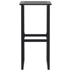 vidaXL 3-tlg. Gartenbar-Set Schwarz Pulverbeschichteter Stahl