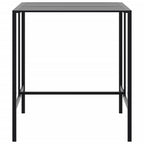 vidaXL 7-tlg. Gartenbar-Set Schwarz Pulverbeschichteter Stahl