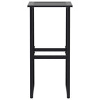 vidaXL 7-tlg. Gartenbar-Set Schwarz Pulverbeschichteter Stahl