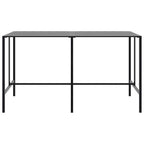 vidaXL 9-tlg. Gartenbar-Set Schwarz Pulverbeschichteter Stahl