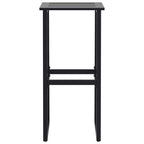 vidaXL 9-tlg. Gartenbar-Set Schwarz Pulverbeschichteter Stahl