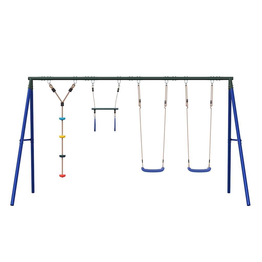 vidaXL Schaukel-Set mit Schaukelsitzen Trapez und Kletterschaukel