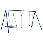 vidaXL Schaukel-Set mit Schaukelsitz Kletterschaukel und Nestschaukel