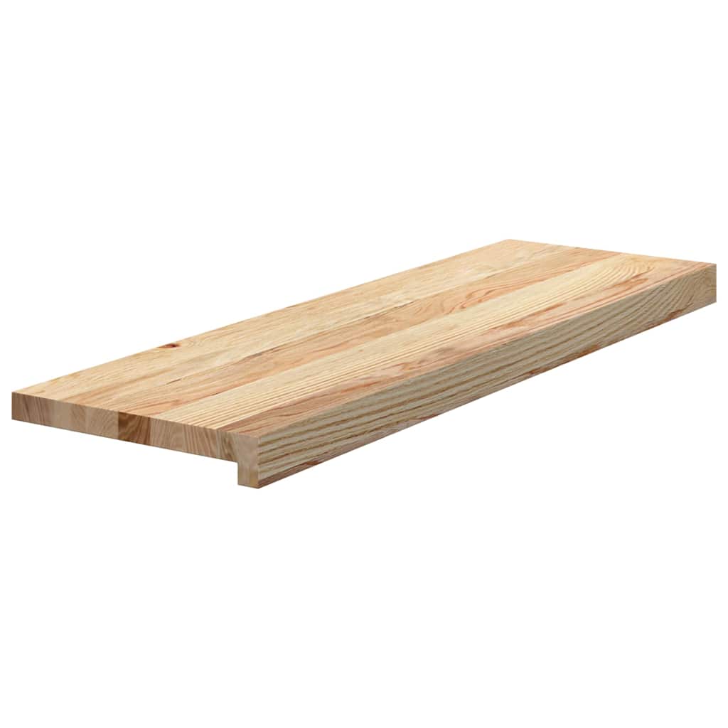 vidaXL Treppenstufen 2 Stk. Unbehandelt 70x25x2 cm Massivholz Eiche