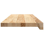 vidaXL Treppenstufen 2 Stk. Unbehandelt 70x25x2 cm Massivholz Eiche