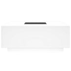 vidaXL Couchtisch mit Infinity-LED Weiß 100x100x40 cm