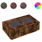 vidaXL Couchtisch mit Infinity-LED Räuchereiche 116x69x40 cm