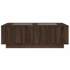 vidaXL Couchtisch mit Infinity-LED Braun Eichen-Optik 116x69x40 cm