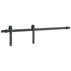 vidaXL Schiebetürbeschlag Set für Schranktüren 91 cm Karbonstahl