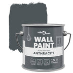 vidaXL Wandfarbe Grau 2,5 L Wanddruck