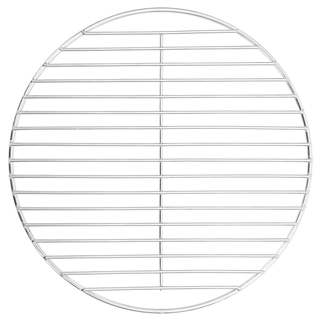 vidaXL Grillrost Rund Ø34,5 cm 304 Edelstahl
