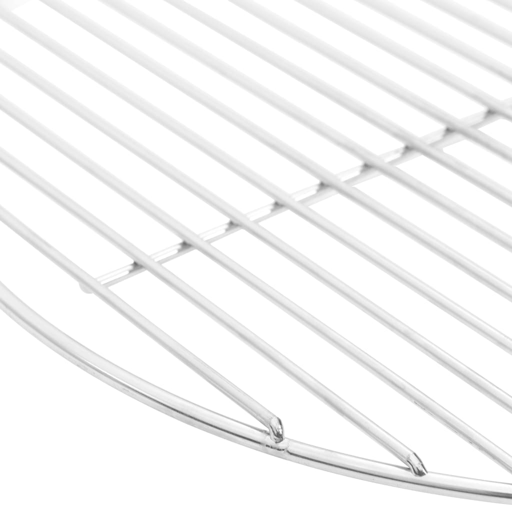 vidaXL Grillrost Rund Ø44,5 cm 304 Edelstahl