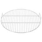 vidaXL Grillrost mit Griffen Rund Ø44,5 cm 304 Edelstahl