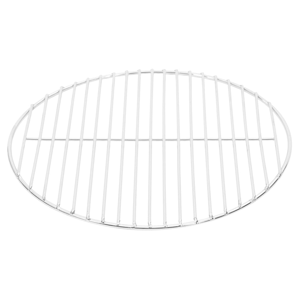 vidaXL Grillrost Rund Ø37 cm 304 Edelstahl