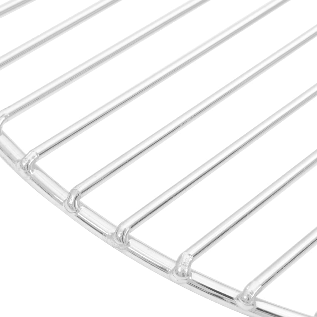 vidaXL Grillrost Rund Ø37 cm 304 Edelstahl