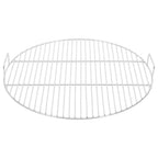 vidaXL Grillrost mit Griffen Rund Ø54 cm 304 Edelstahl