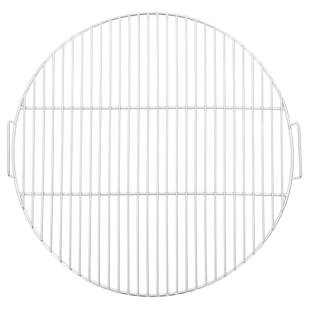vidaXL Grillrost mit Griffen Rund Ø54 cm 304 Edelstahl
