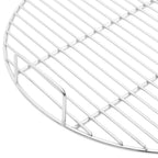 vidaXL Grillrost mit Griffen Rund Ø54 cm 304 Edelstahl