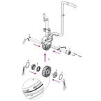 vidaXL Ersatzrad für Anhänger-Stützrad Ø19,5x10 cm Aluminium und Gummi